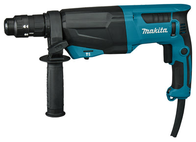 Makita hr2670ft combihamer | sds-plus | met verwisselbare boorkop | 800w 3.0j - hr2670ft