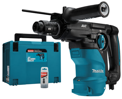 Makita hr3012fcj | combihamer | 230v | sds-plus | 3,9j | wisselbare boorkop | in mbox - hr3012fcj