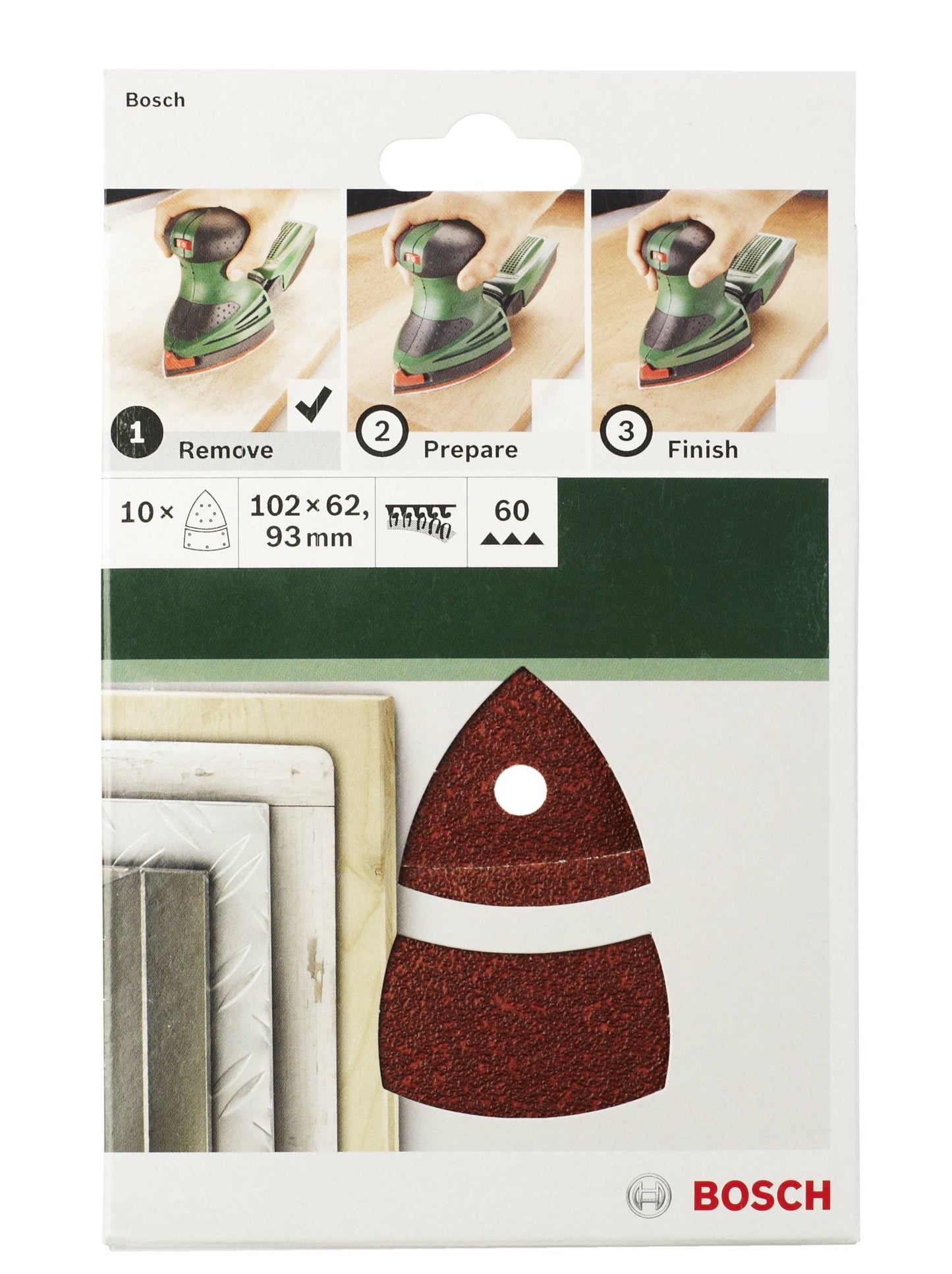 Bosch accessoires 2609256a67 | 10-delige | schuurbladset voor multischuurmachines - 2609256a67