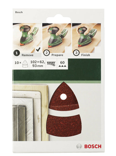 Bosch accessoires 2609256a67 | 10-delige | schuurbladset voor multischuurmachines - 2609256a67
