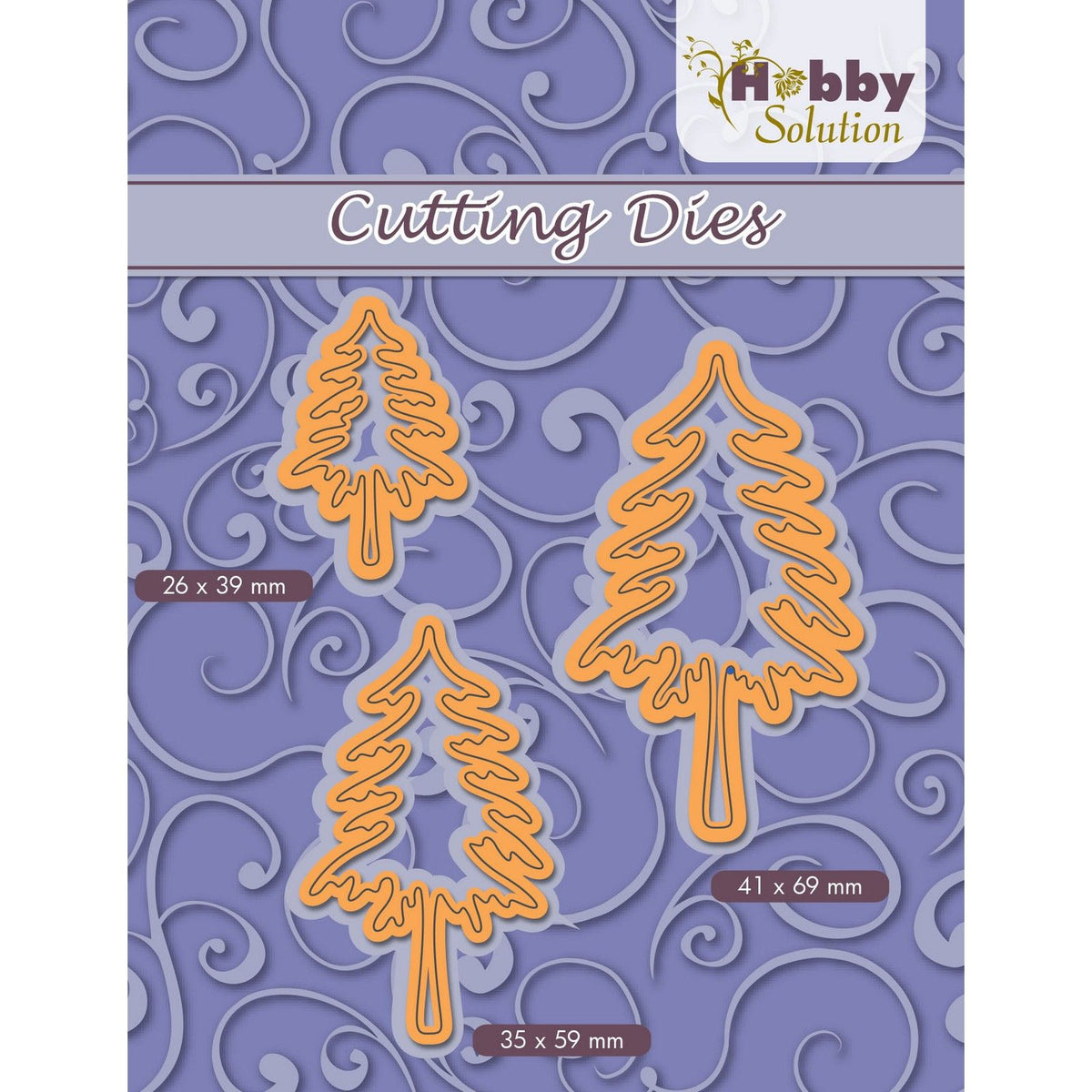 Hobby solution • snijmal 3 dennebomen 26x39+35x59+41x69mm