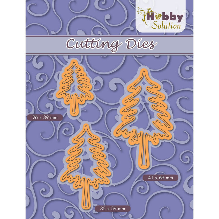 Hobby solution • snijmal 3 dennebomen 26x39+35x59+41x69mm