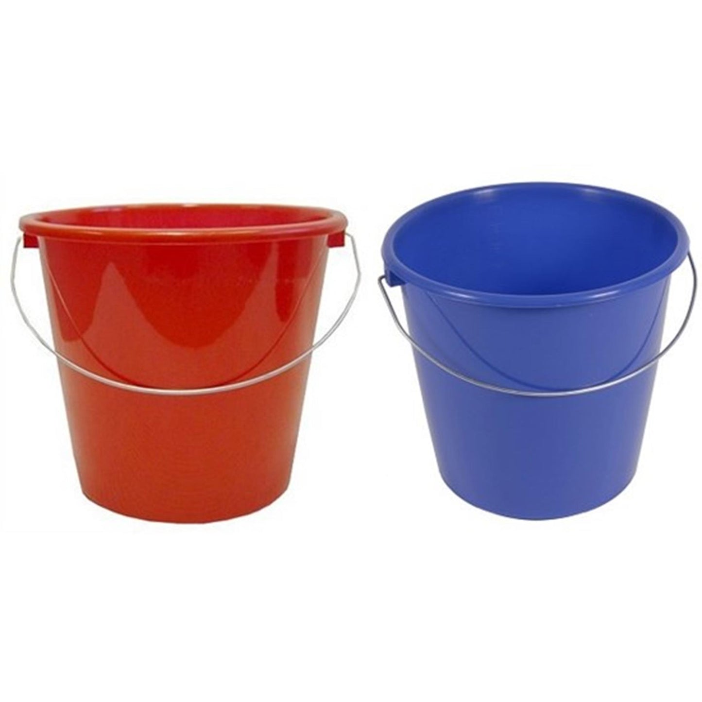 Huishoudemmer 10 ltr rood blauw groen