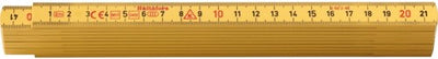 Hultafors duimstok g 59 2m - 10-delig - geel - hu200004 - hu200004