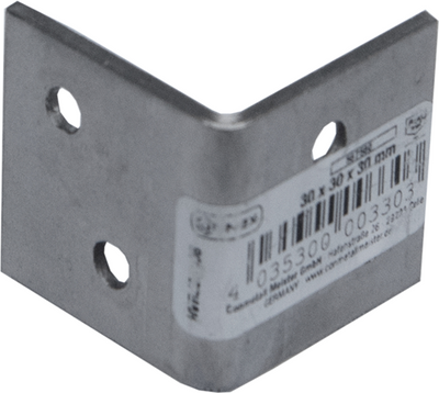 Connex brede winkelhaak 30x30x30 rvs - hvrj20006