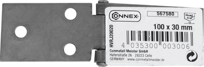 Connex tafelscharnier 100x30 rvs - hvrj20020