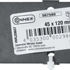 Connex platte schuif 45x120 rvs - hvrj20037