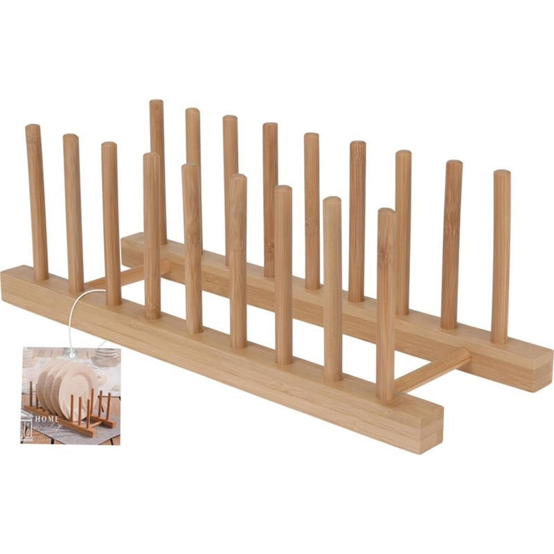 Home styling bordenhouder bamboe 34x13,5x12cm