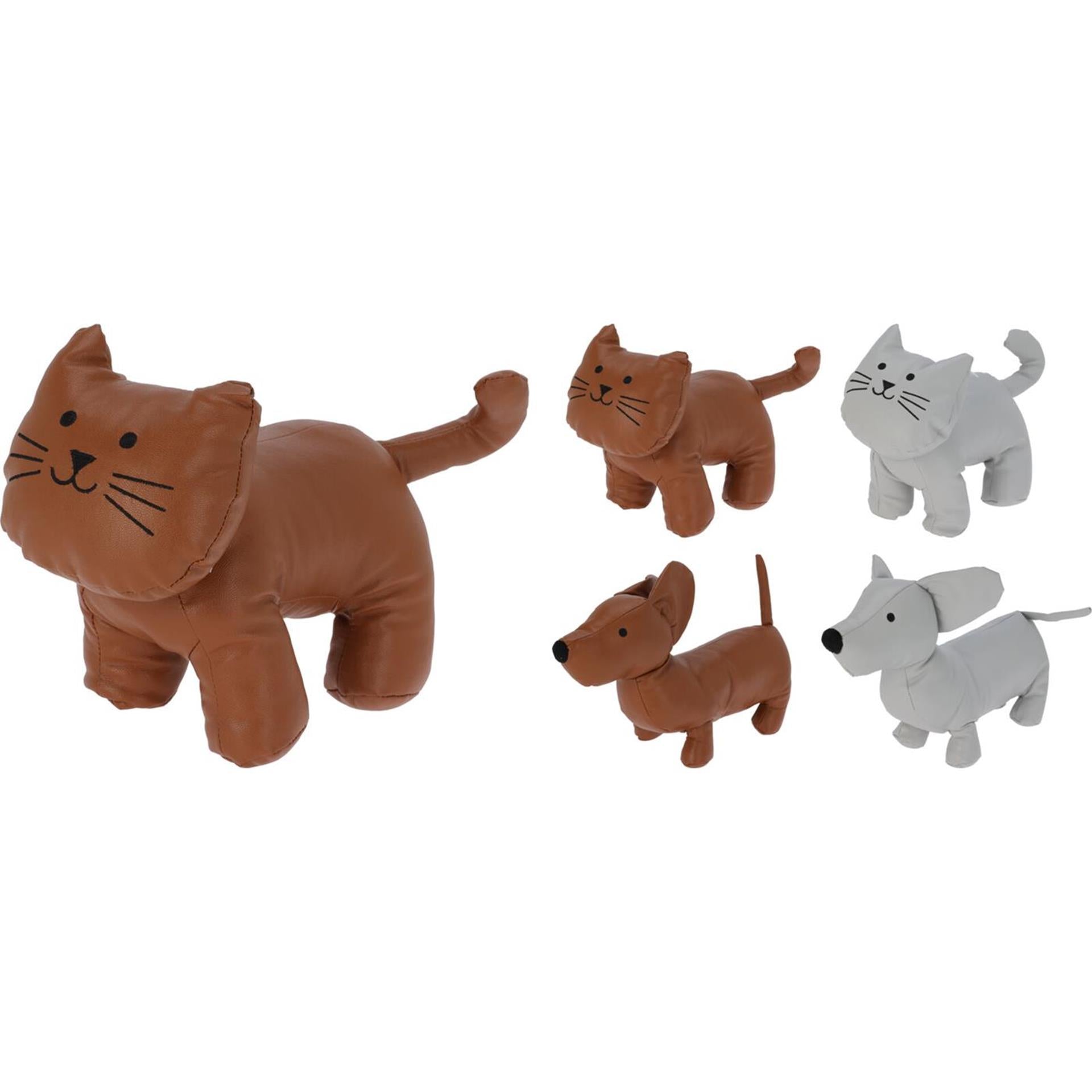 Home styling deurstopper deurstopper kat of hond