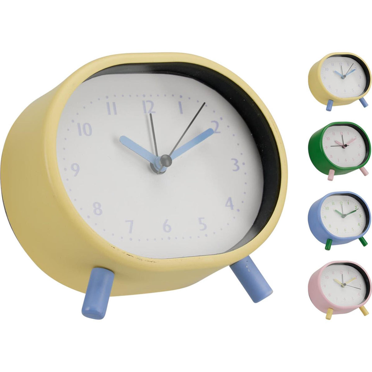 Home styling wekker duokleuren 12cm