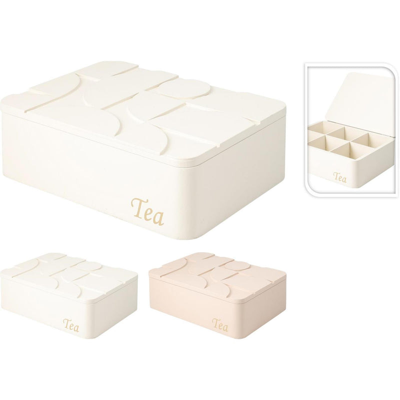 Home styling theedoos 24 x 16,5 cm houten