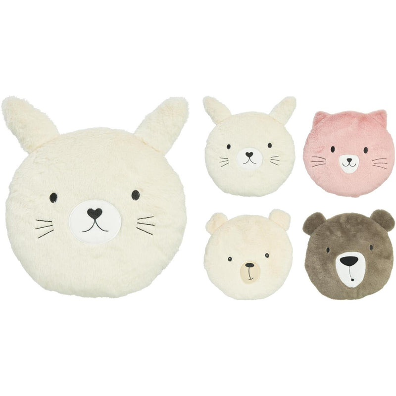 Home styling sierkussen dieren hoofd pluche
