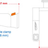Ibera ib-qh2 handlebar bag clamp