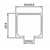 Icetoolz ophanghaak met rollers 65x100x380mm, p679
