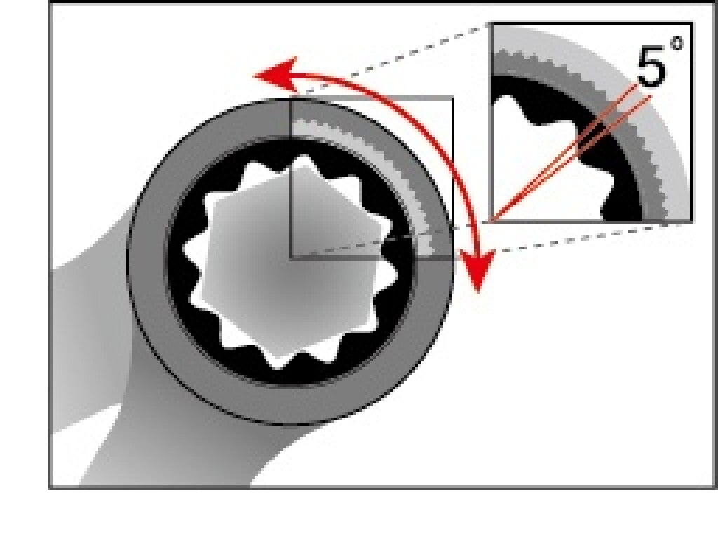 Steek- Ring-Ratelsleutel Icetoolz 8Mm