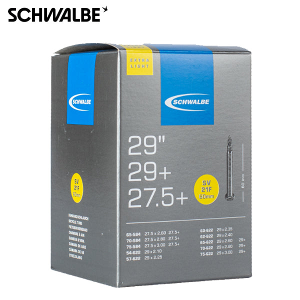 Schwalbe inner tube nr. 21f 27,5 extra light (sv60mm)