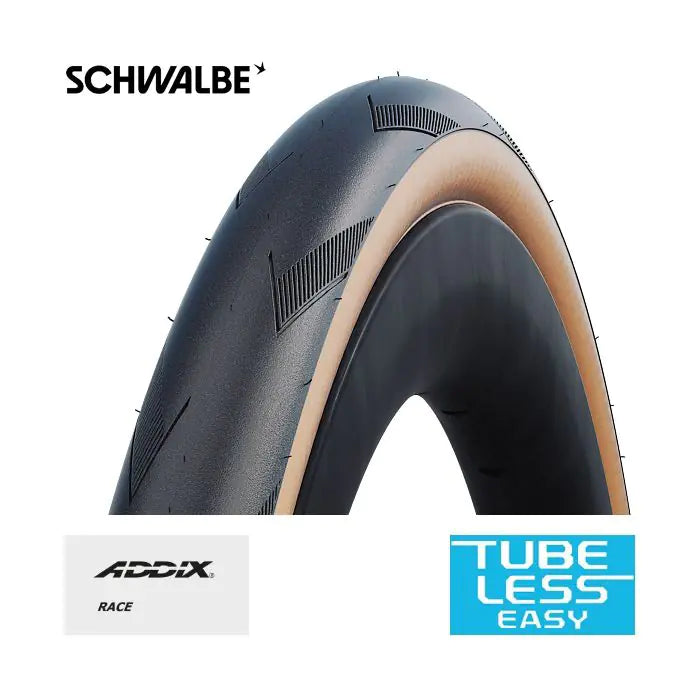Schwalbe Buitenband One TT TLE 28 inch (28-622) zwart beige