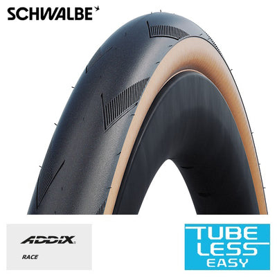 Schwalbe Buitenband One TT TLE 28 inch (28-622) zwart beige