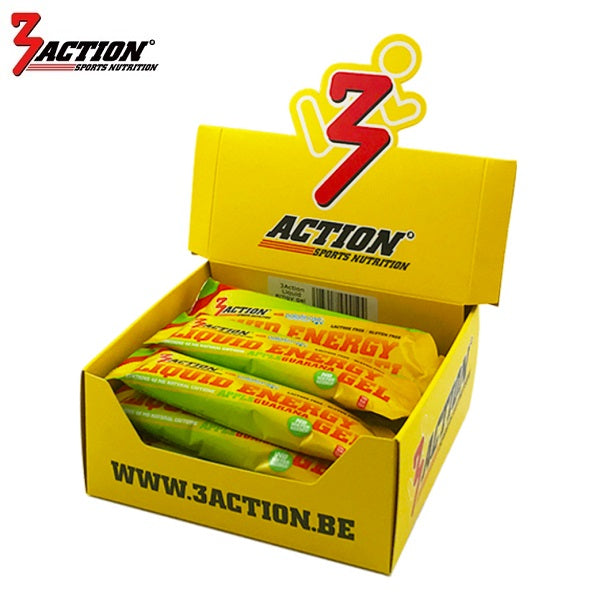3action liquid energy gel apple 55 ml - displaydoos 15 stuks - 1202020012