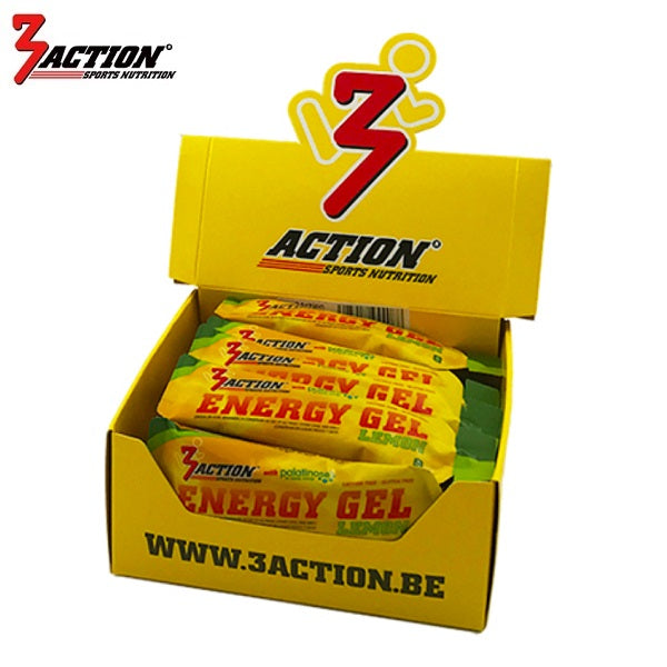 3action energy gel lemon 34 gram - displaydoos 25 stuks - 1202020002
