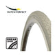 Dutch perfect buitenband 28 x 1.40 40-622mm anti-lek - wit met reflectie