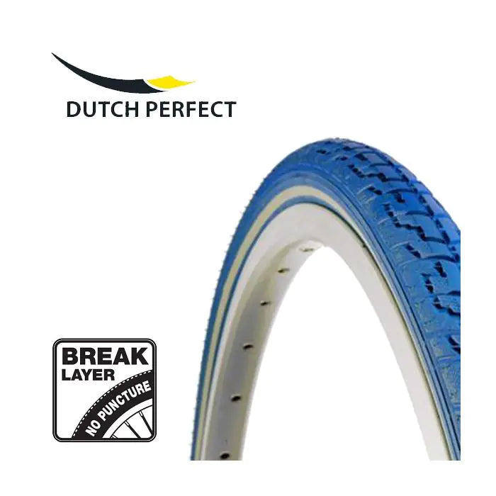 Dutch perfect buitenband 28 x 1 ½ 40-635mm anti-lek - blauw met reflectie