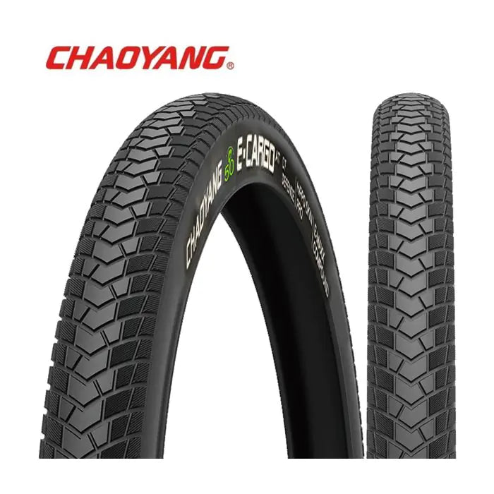 Chaoyang 26x2.15 (55-559) e-cargo zwart reflex draad double casing met 3 mm anti-lek