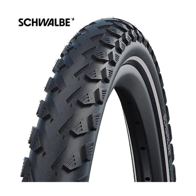 Schwalbe land cruiser plus 28x2.15 (55-622) wired active line green black+reflex
