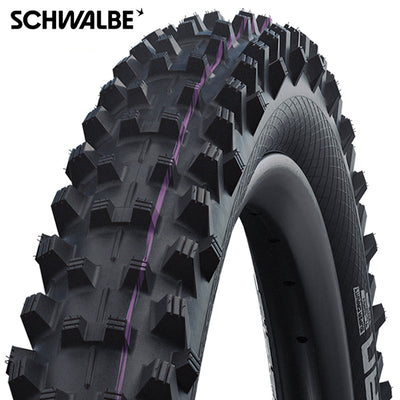 Schwalbe dirty dan - tle - addix ultra soft - super downhill - 29x2.35 - black