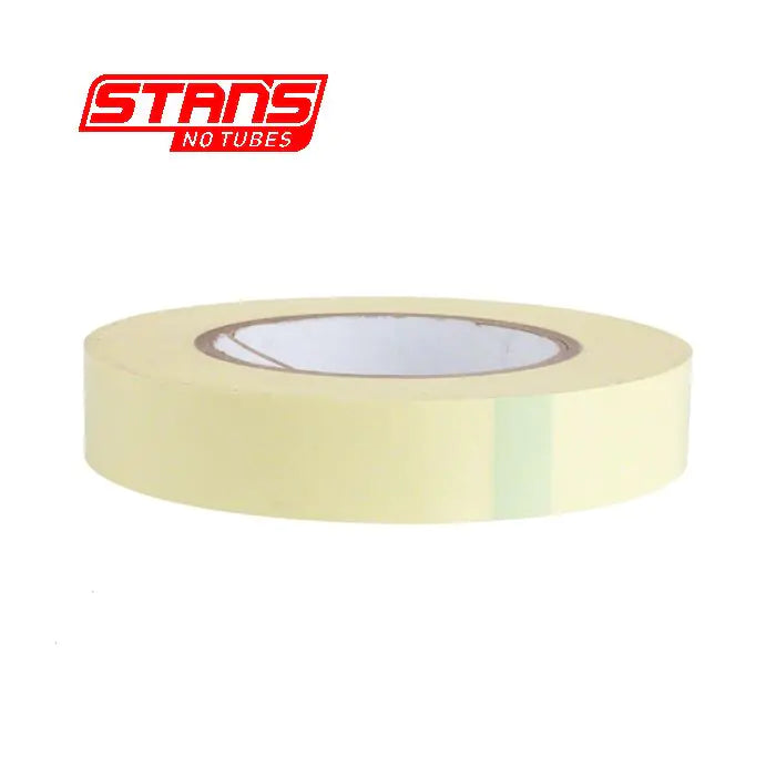 Stans notubes velglint yellowtape 25 mm breed werkplaatsrol 54 meter (60yd) as0006