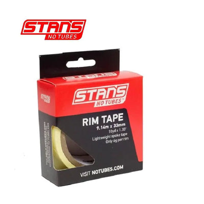 Stans notubes velglint yellowtape 33 mm breed rol 9 meter (10yd) as0134