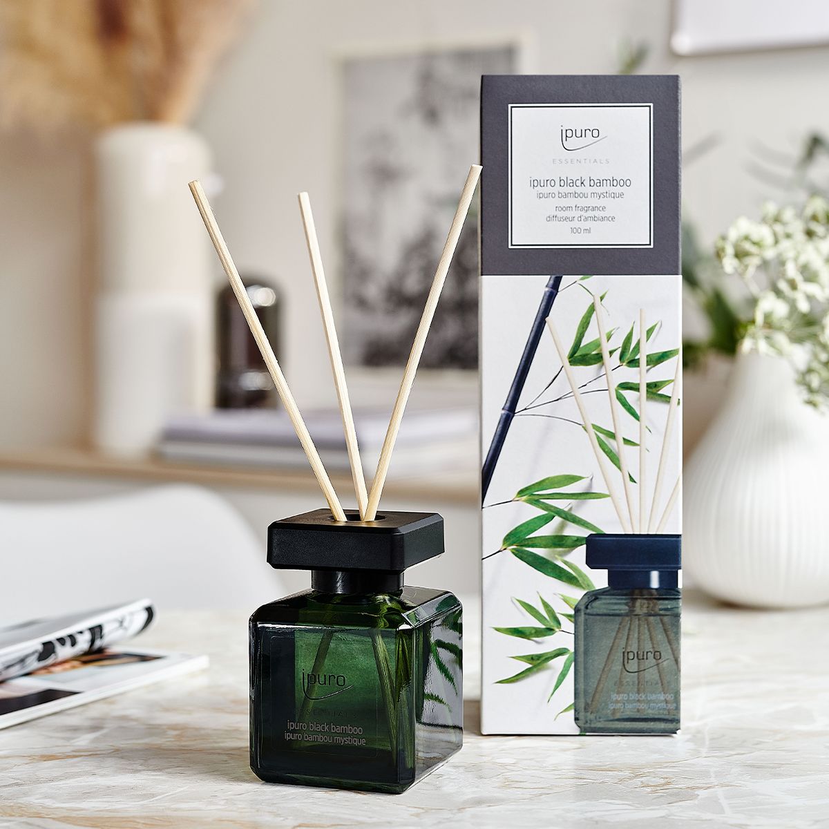 Ipuro geurdiffuser black bamboo 100 ml