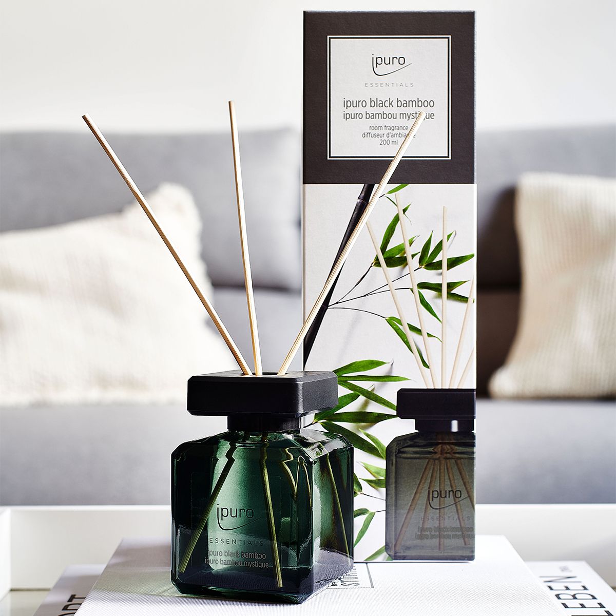 Ipuro geurdiffuser black bamboo 200 ml
