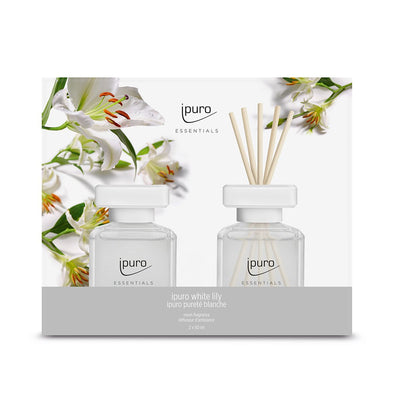 Ipuro geurdiffuser white lily 2 x 50 ml