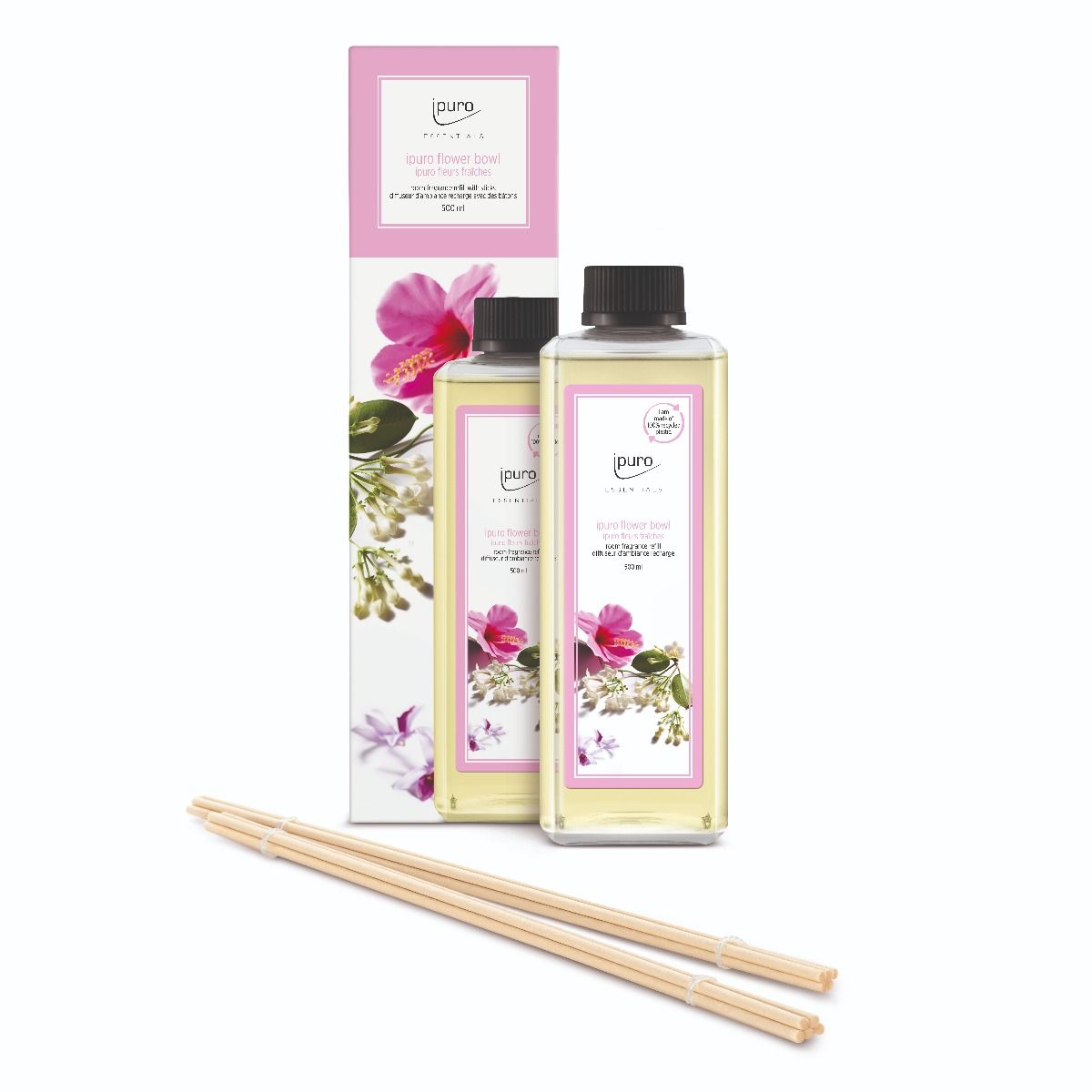 Ipuro geurdiffuser navulling flower bowl 500ml