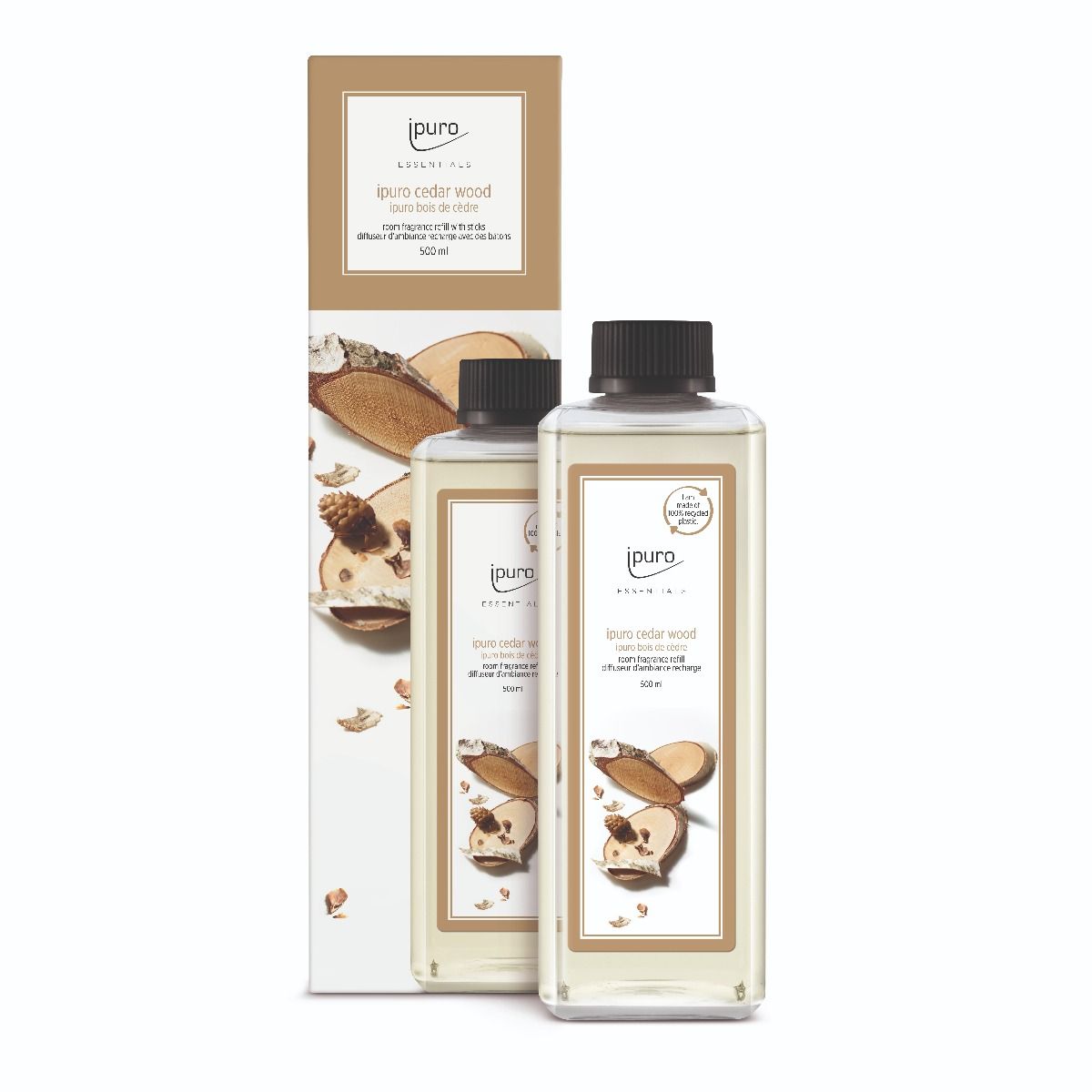 Ipuro geurdiffuser navulling cedar wood 500ml