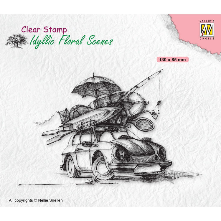 Nellie's choice • idyllic floral scenes clear stempel summer vacation