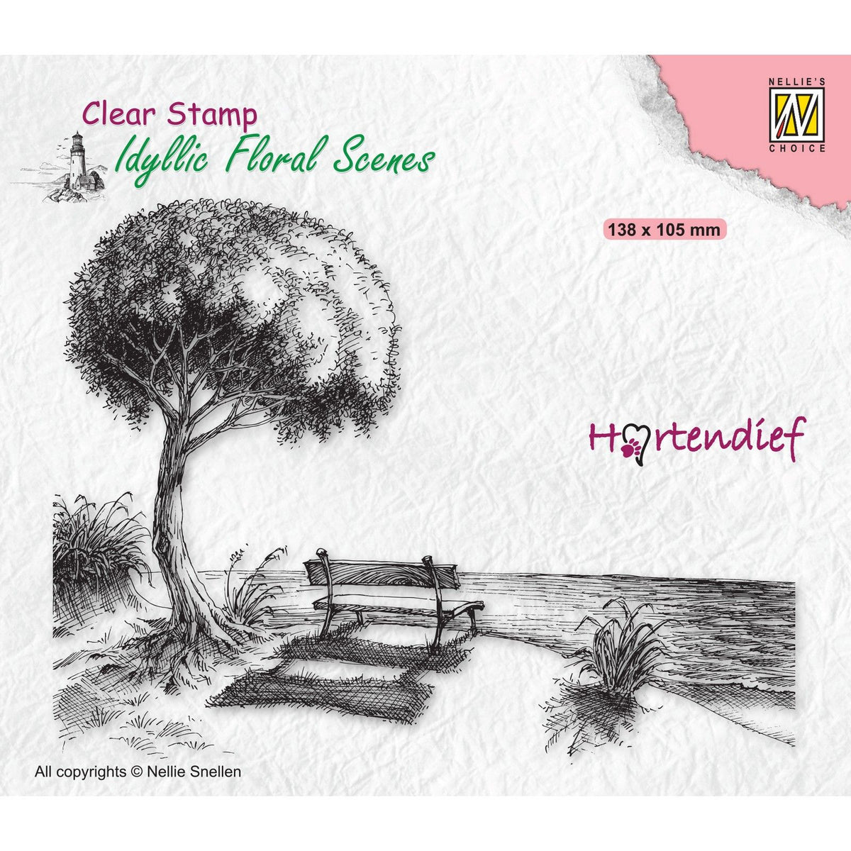 Nellie's choice • idyllic floral scenes clear stempel gone forever