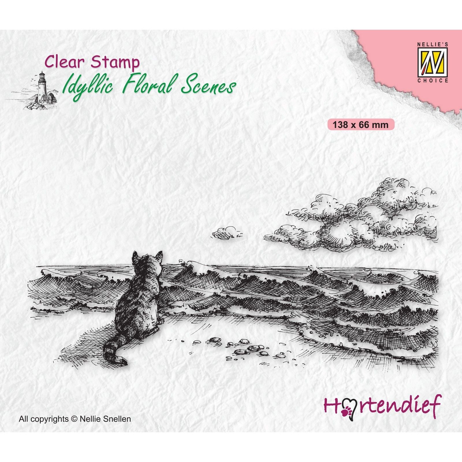 Nellie's choice • idyllic floral scenes clear stempel missing you