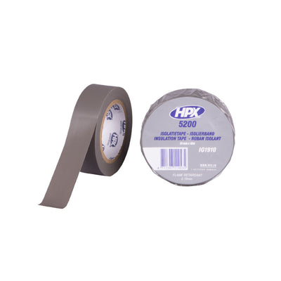 Hpx pvc isolatietape | grijs | 19mm x 10m - ig1910 - ig1910