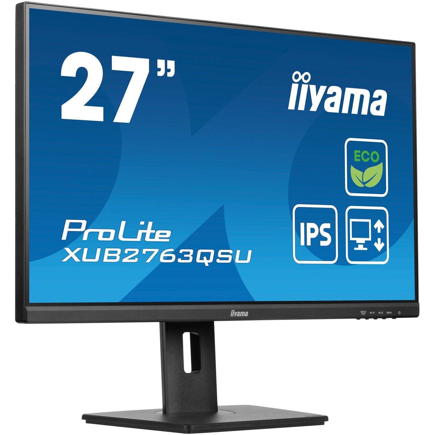 Iiyama prolite xub2763qsu-b1 27 monitor (zwart, hdmi, displayport, 2x usb-a, usb-b)