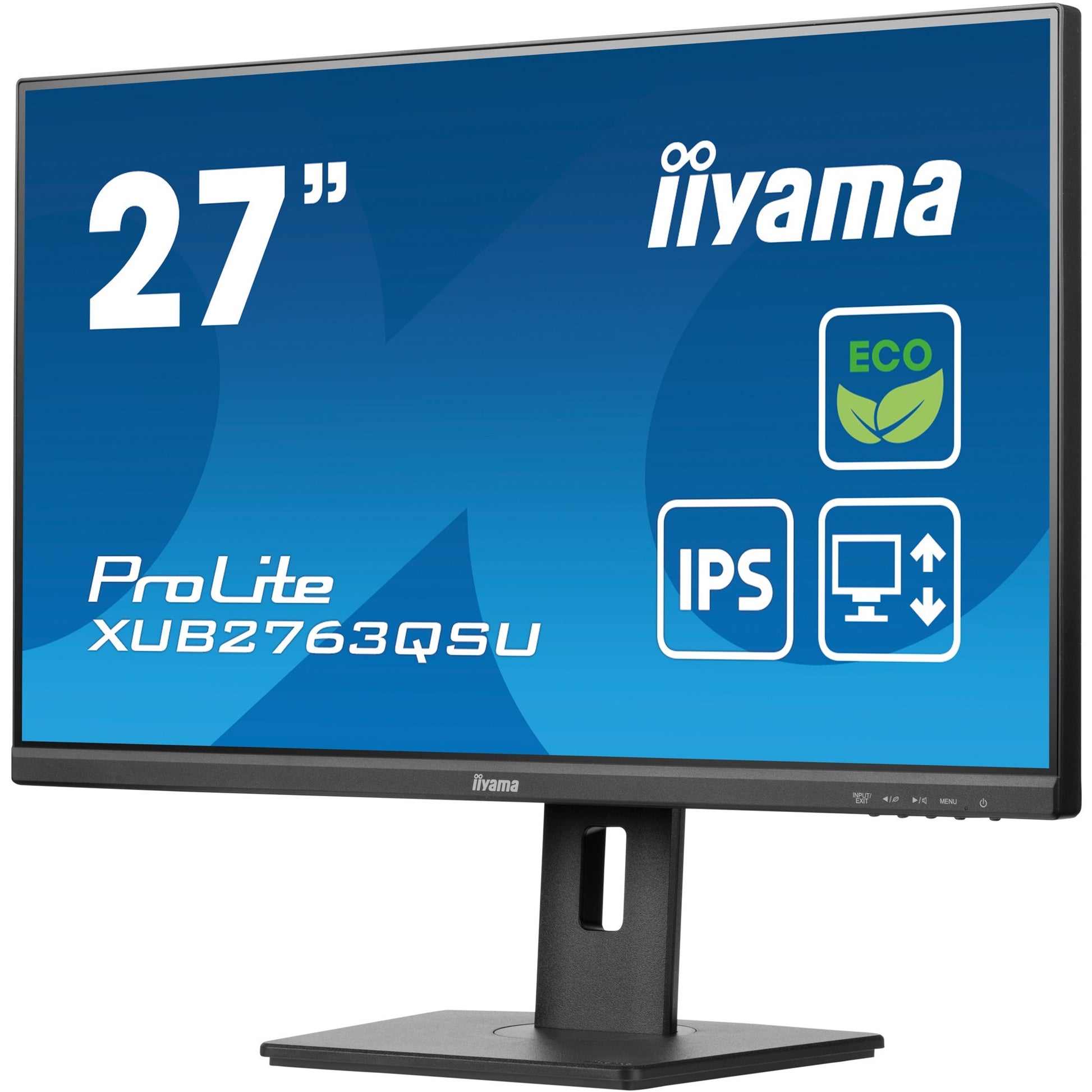 Iiyama prolite xub2763qsu-b1 27 monitor (zwart, hdmi, displayport, 2x usb-a, usb-b)