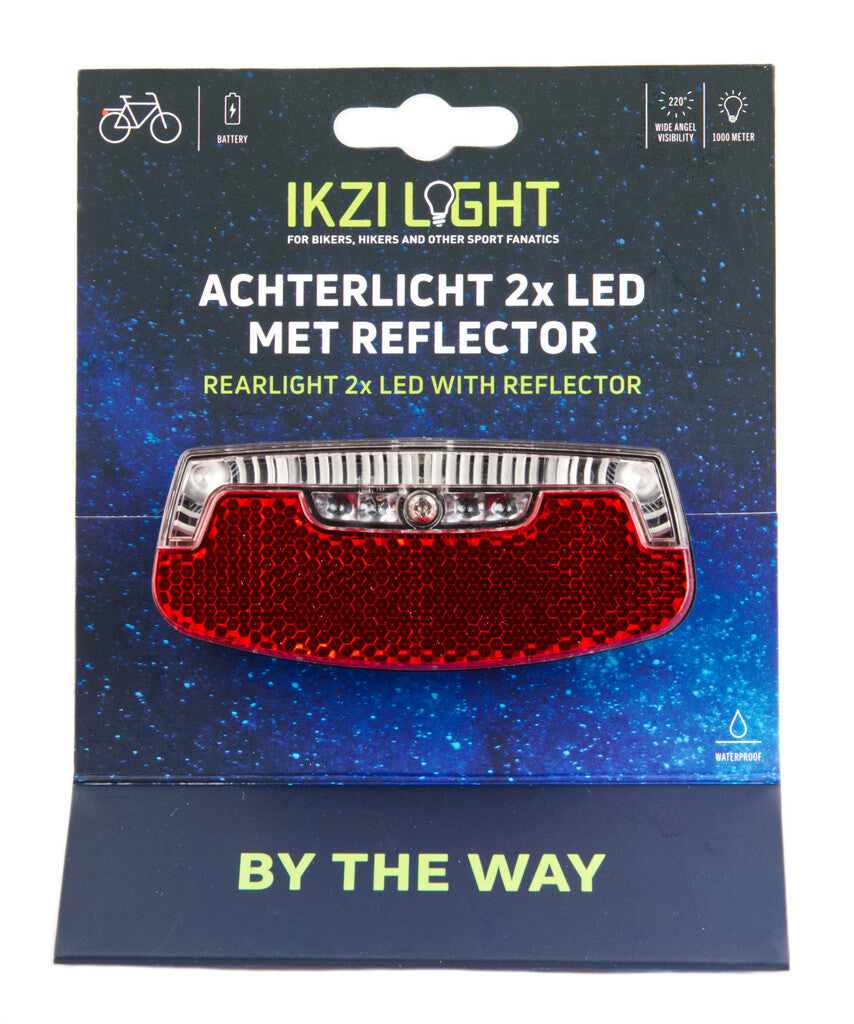 Ikzi achterlicht 2-leds by the way batterij kaart