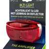 Ikzilight achterlicht batterij aan uit 3xled 50 mm op kaart