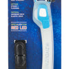 Ikzi light armband stripled 2x rode led, transparant blauw