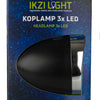 Koplamp Retro LED Zwart Batterij