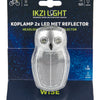 Koplamp Reflector Kroonboutbevestiging 2x LED Wit