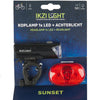 Ikzilight verlichtingsset the sunset 1xled wit en 3xled rood batterij