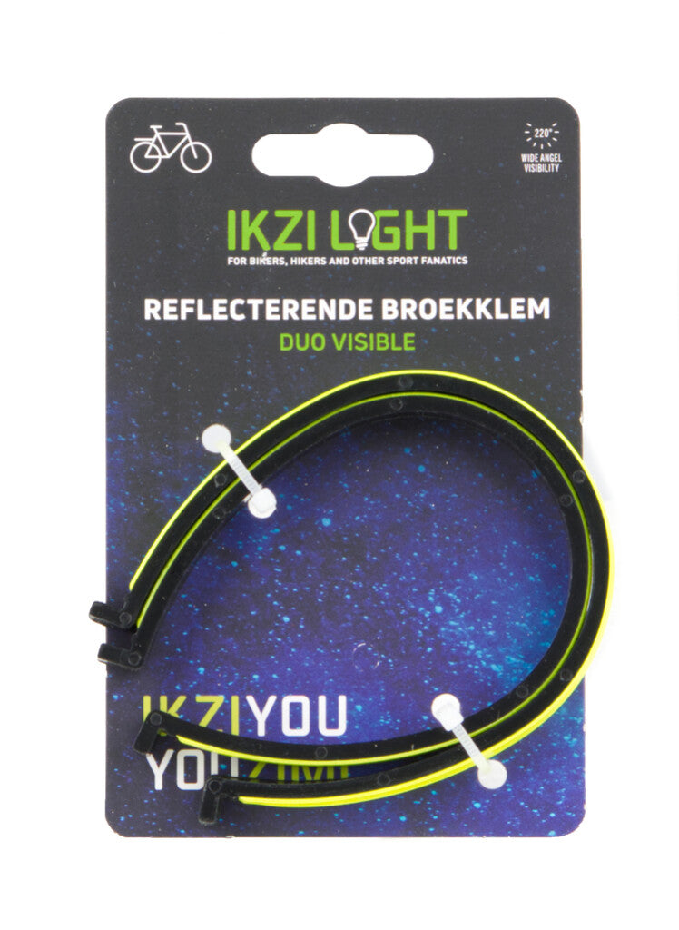 IKZI Reflecterende broekklemmen IkziLight Duo Visible set à 2 stuks