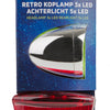 verlichtingset Retro led batterij zilver rood